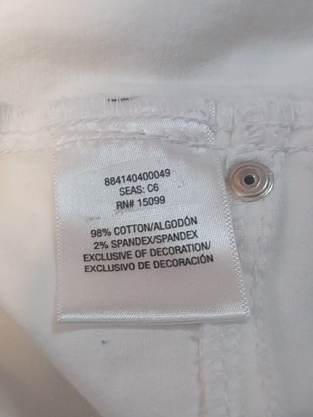 Simply Emma Women's White Plus Size Denim Jeans Size 20 W - Picture 10 of 15